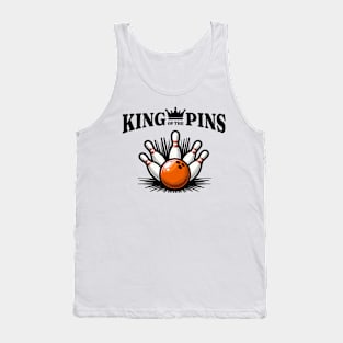 King of the Pins – Bowling Sport Fun Design Tank Top